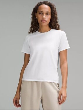 lululemon athletica White Short Sleeve Crewneck Tee